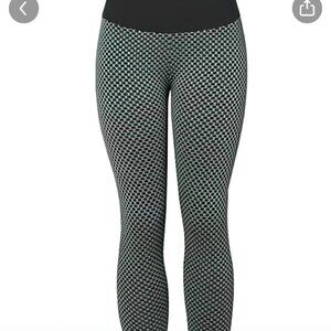 HONEYCOMB YOGA SPORTS PANTS HIGH WAIST BUTT LIFTING LEGGINGS SIZE L 8/10 NEW
